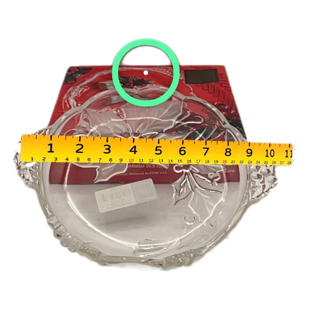 2 Mikasa German Christmas Crystal Dishes Christmas Story & Bloom Candy Sweets